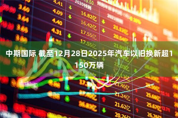 中期国际 截至12月28日2025年汽车以旧换新超1150万辆